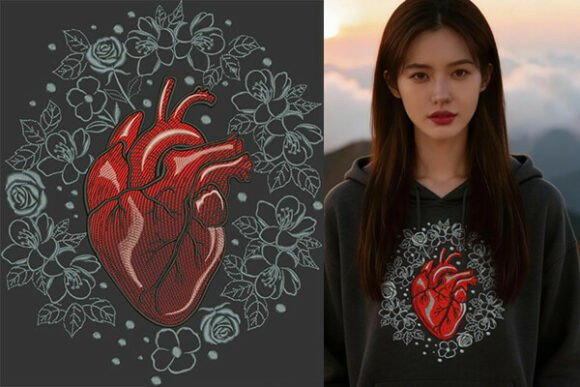 Heart and Floral Embroidery: A Designer's Review