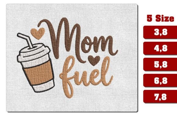 Mom Fuel Coffee Cute Embroidery: Seller Review