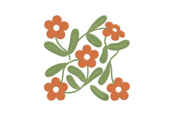 Orange Flower Embroidery Design: An Etsy Seller Review