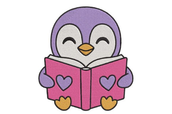 Penguin Reading Book Embroidery: A Designer’s Review